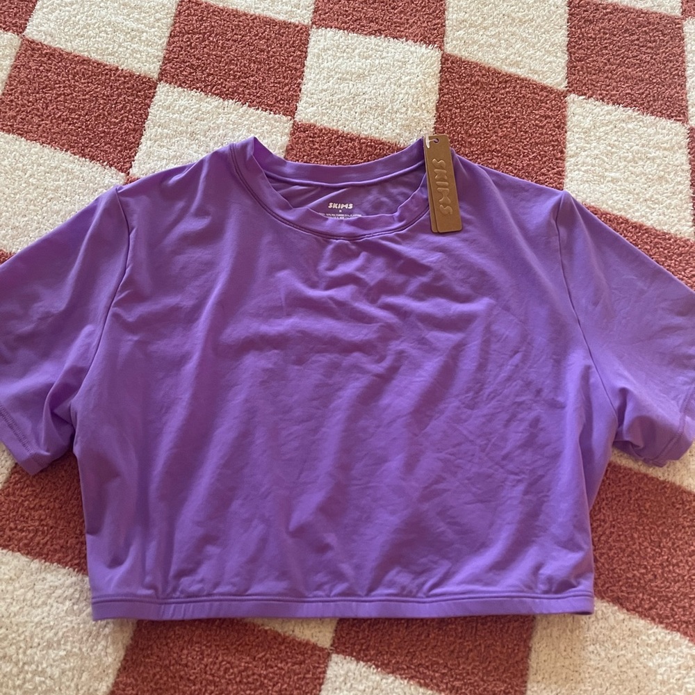 Skims Fits Everybody Super Cropped T-Shirt